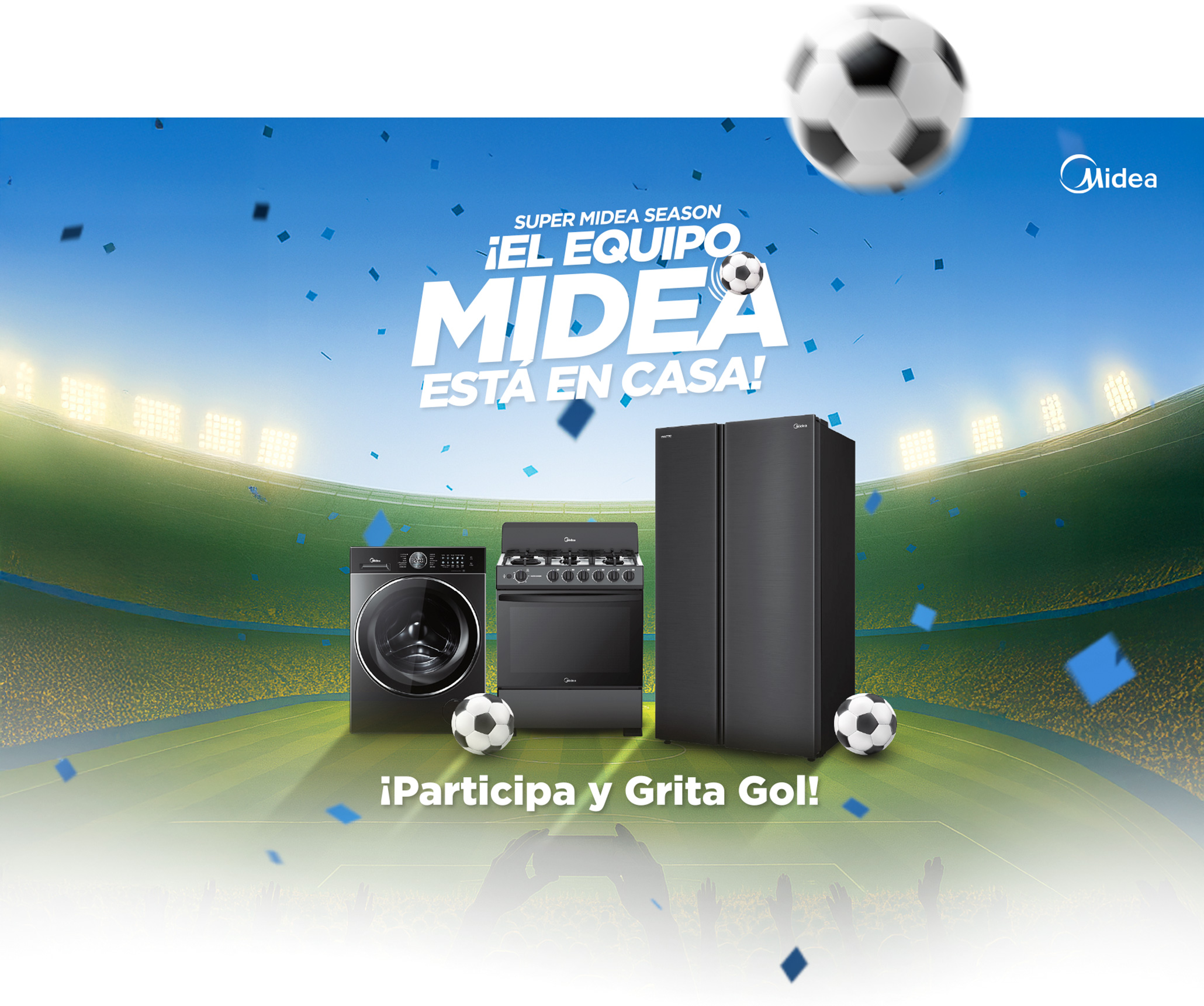 Midea — El equipo Midea está en casa