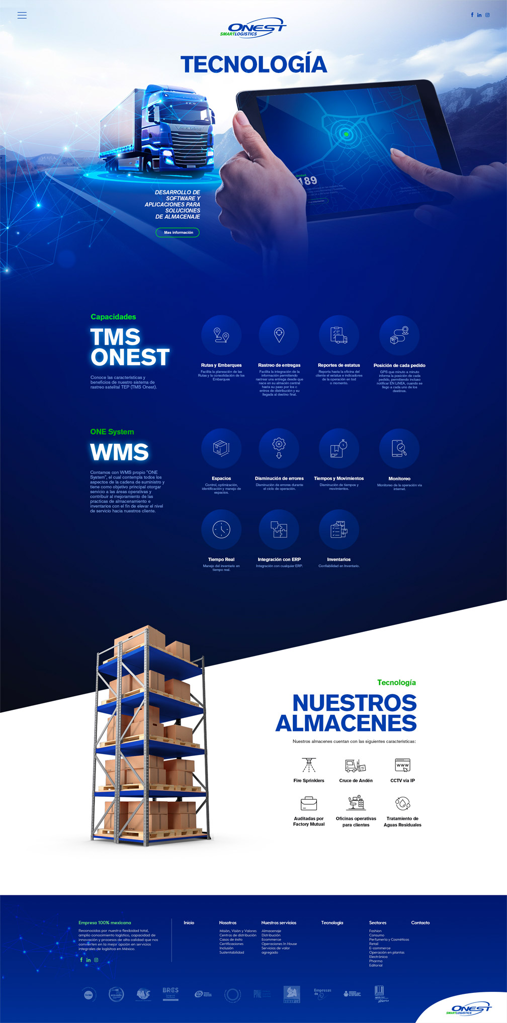 OnEst — TMS, WMS y almacenes