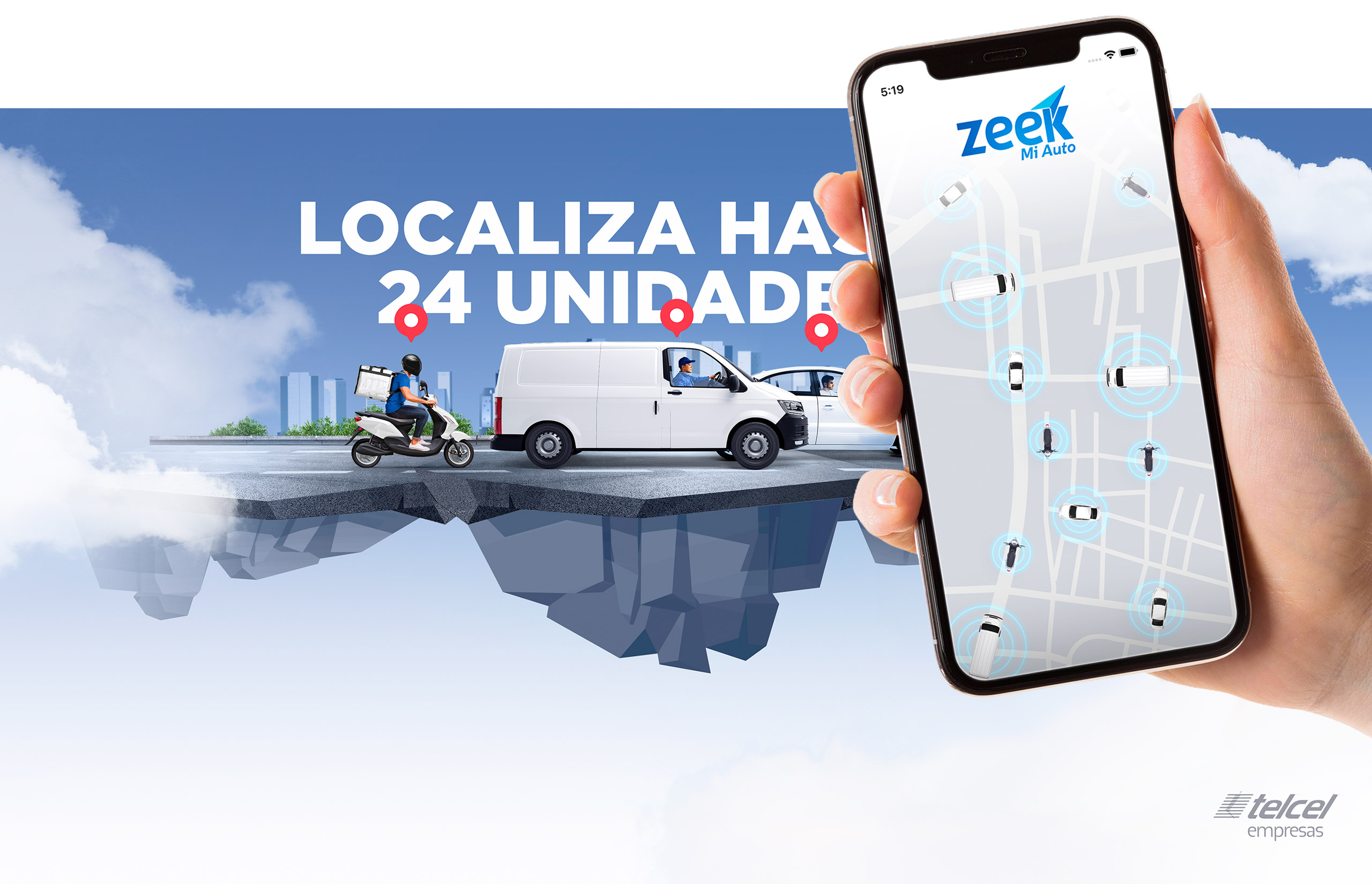Telcel Empresas — zeek Mi Auto, localiza hasta 24 unidades