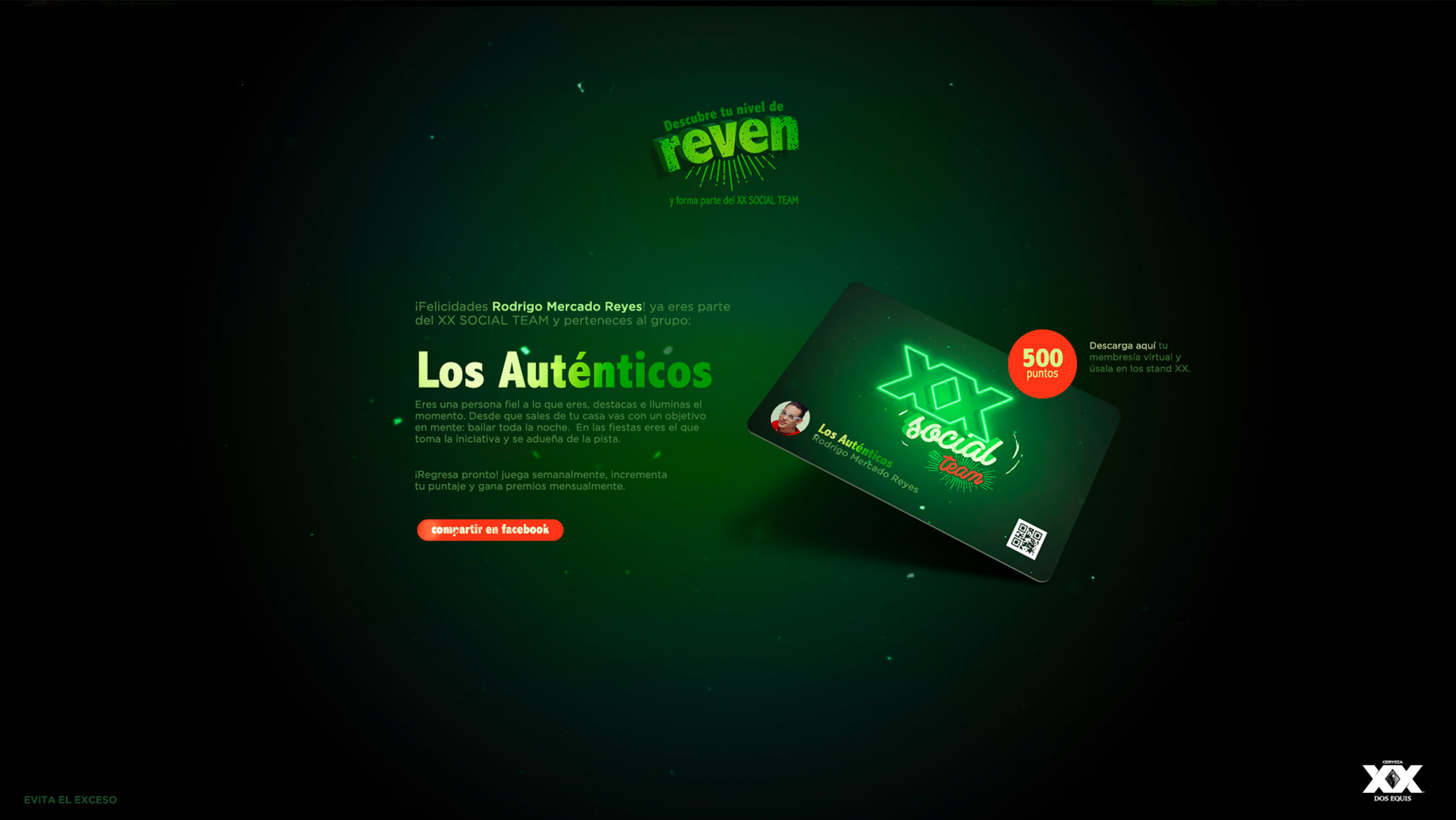 XX Social Team — Los Auténticos, membresía virtual