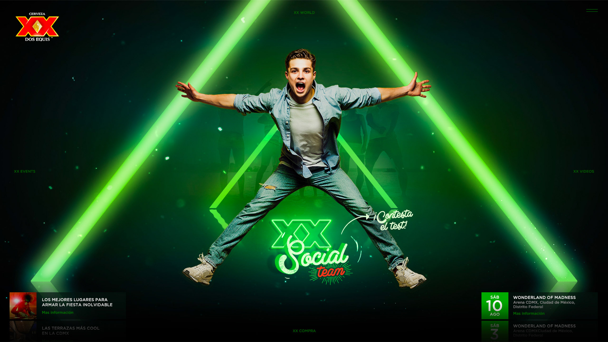 XX Social Team — Landing interactiva