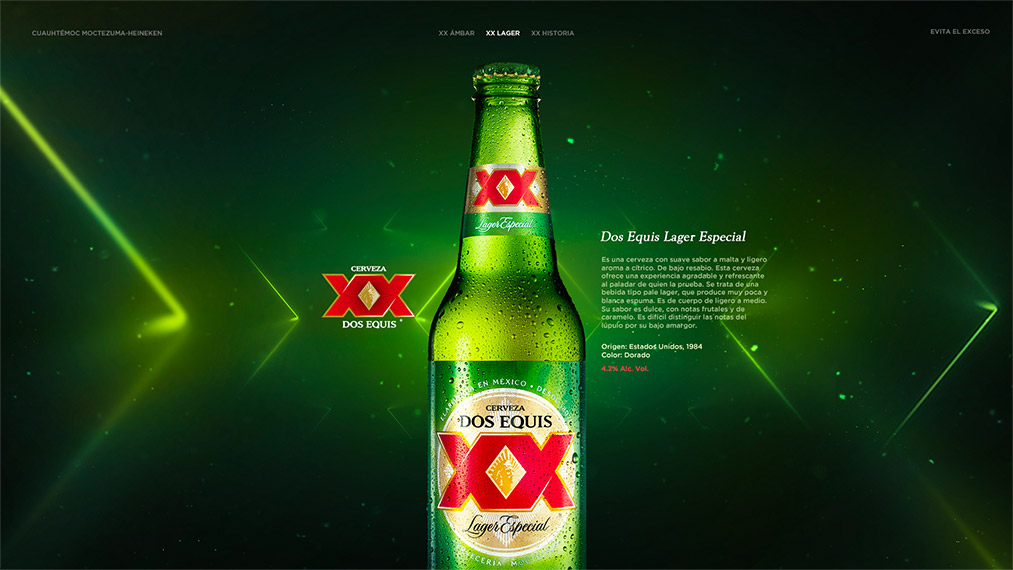 Dos Equis Lager — Ficha de producto